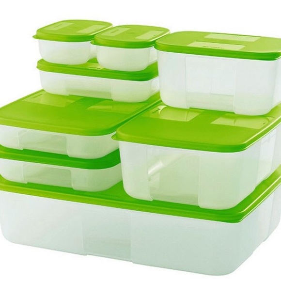 Green Food Storage Container Set - Picture 1 of 2